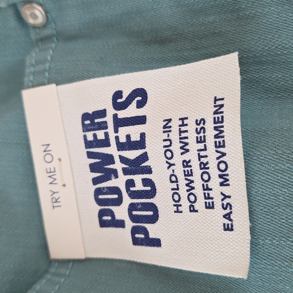 Code Bleu Womans 22W Capri Teal Button-Accent Cla… - image 2